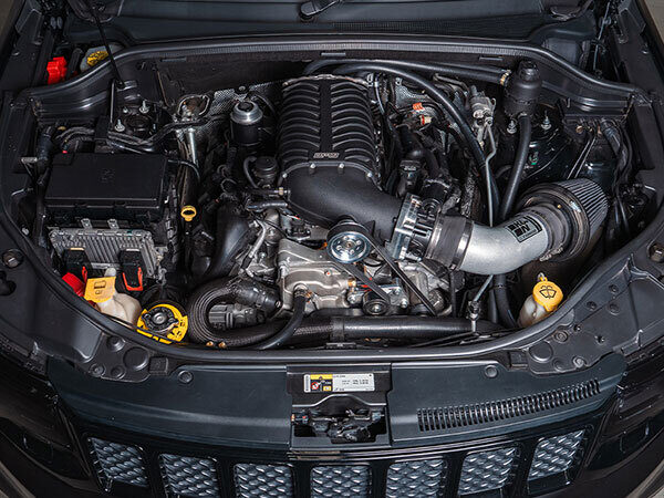 JEEP Harrop Supercharger under bonnet